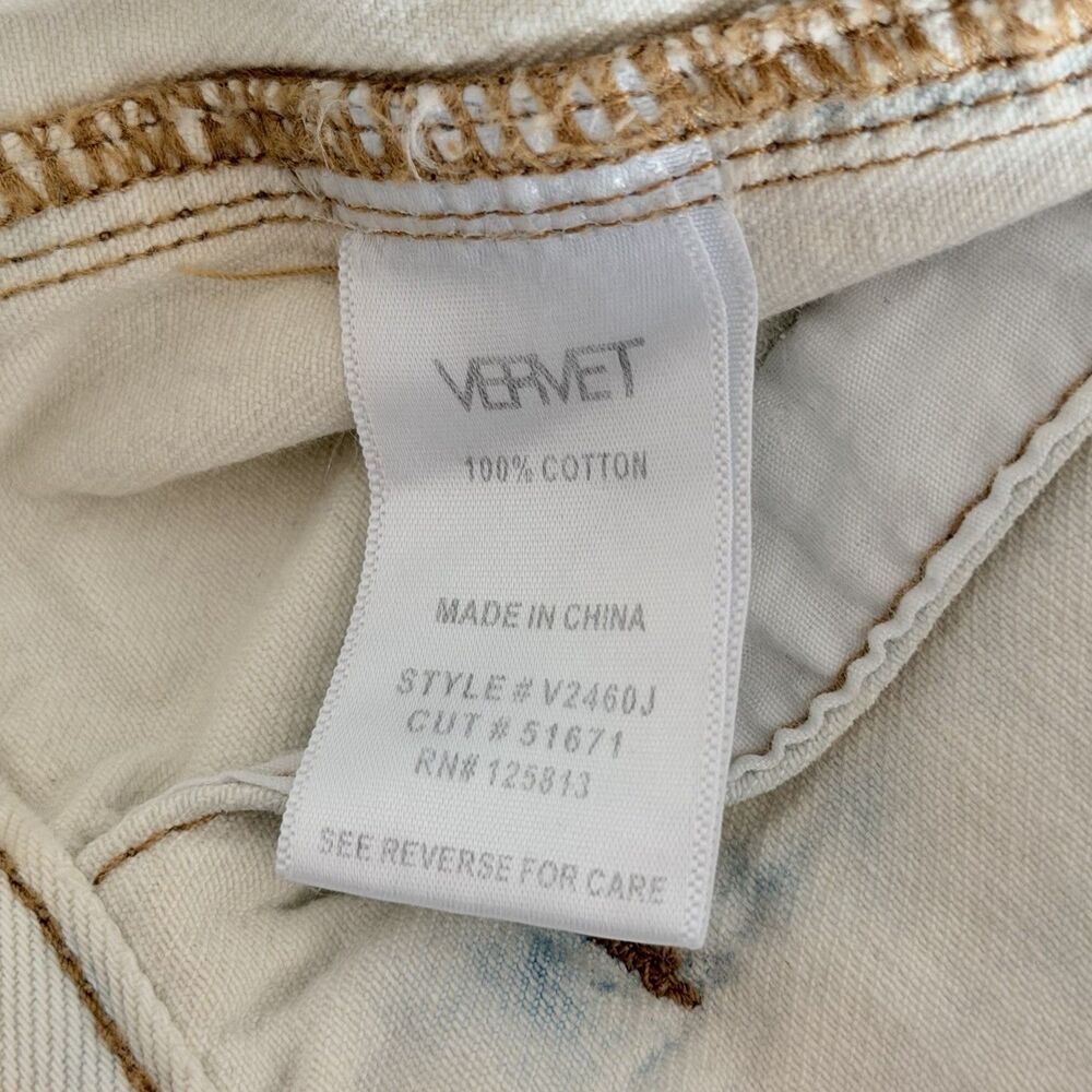 Vervet Los Angeles Women’s Denim Jacket Size Medium Oversized Distressed Dip Dye - Picture 9 of 11